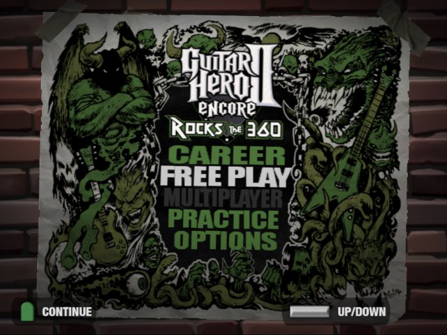 Encore: Rocks the 360 title screen