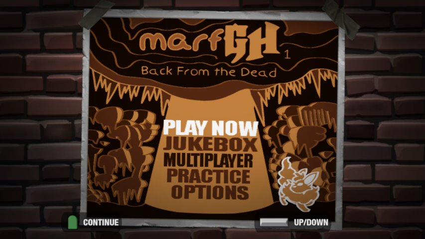 marfGH Volume 1's main menu